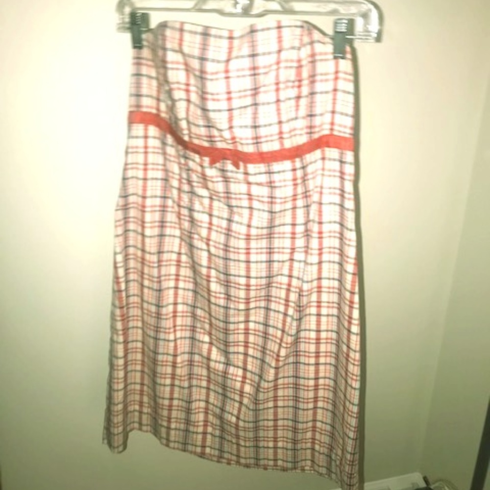 Plaid Lilly Pulitzer Strapless Dress